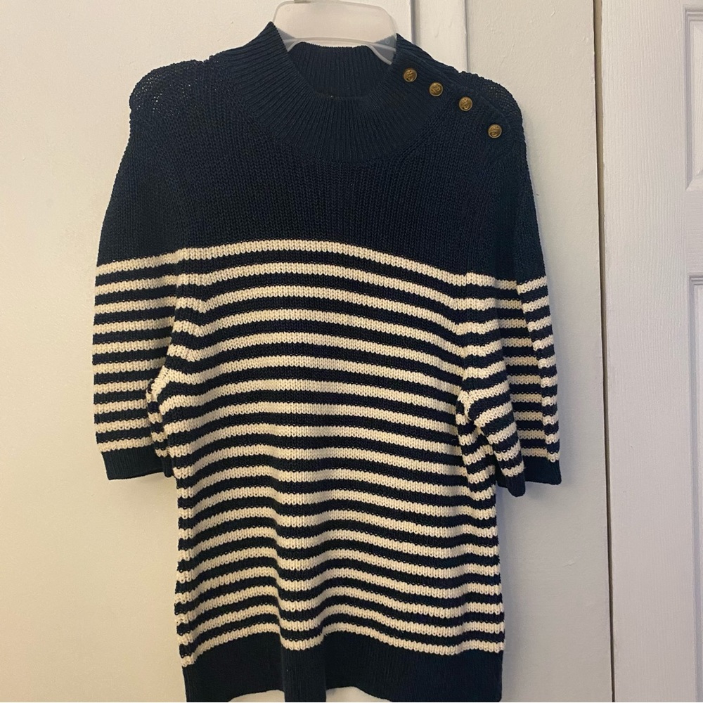 NWT Anthropologie Maeve short sleeve sweater, size XL